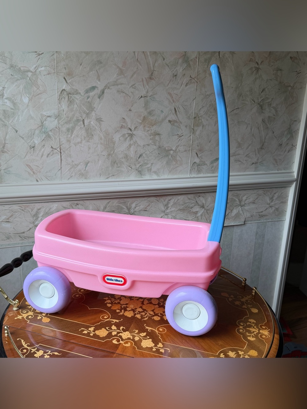 Little Tikes Pink & Blue Wagon with Purple Wheels HTF EUC